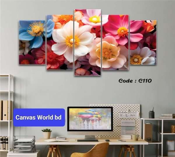 Code-C110 | 5 Panel Wall Canvas