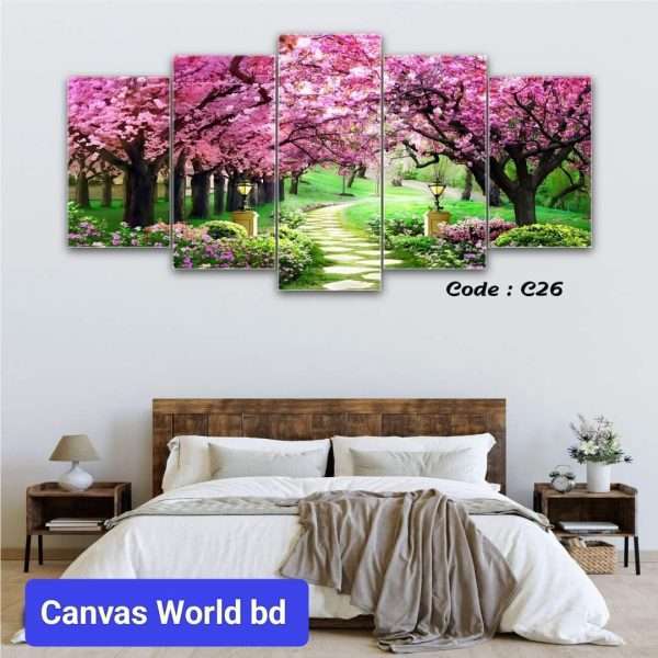 Code-C26 | 5 Panel Wall Canvas