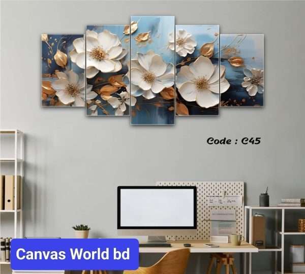 Code-C45 | 5 Panel Wall Canvas